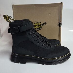 Dr. Martens Combs Tech Boot Black 8-eye Lace Womens Size 10 Mens 9 NEW!!